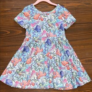 Colorful Kids Dress with Fish Print